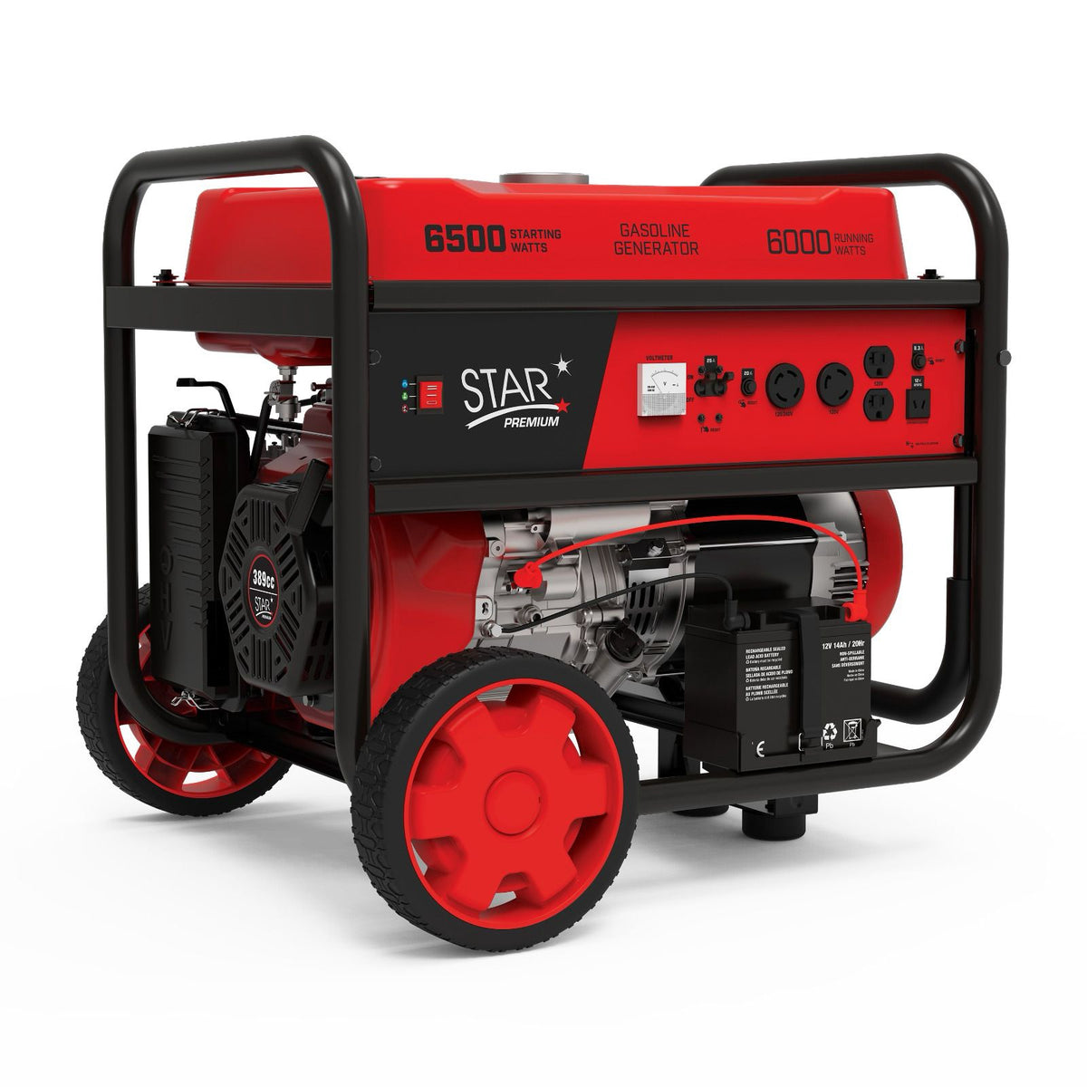 STAR Generator 6000W STP6000E2 Premium Red Electric