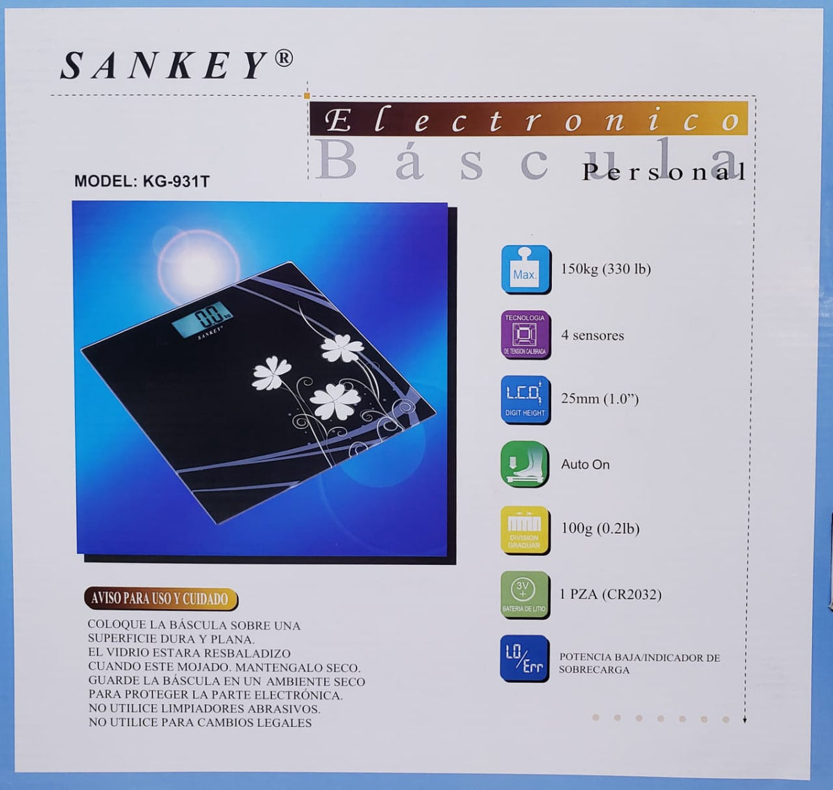 SANKEY Scale Bathroom KG-931T Digital