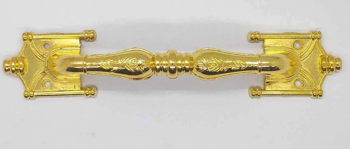 Door Handle Med Gold Design Square Edge