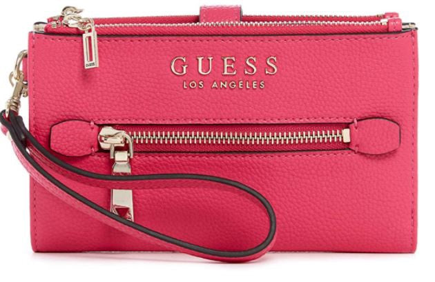 GUESS Purse Wallet Wristlet Organizer Double Zip