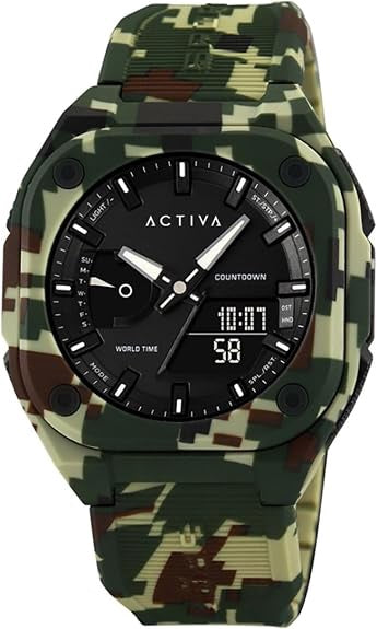 INVICTA Watch Activa Digital Green Camo ACW2328