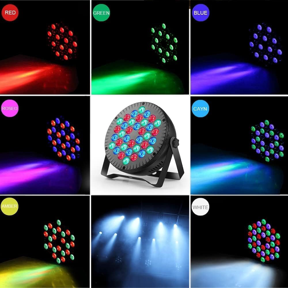 Par LED Light Mini Flat 36 LED Mosfiata PAR-36 2PCS Pack