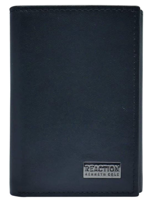 KENNETH COLE Wallet Men Reaction Rfid Genuine Leather Slim Trifold IN Gift Box