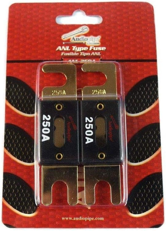 AUDIO PIPE Fuse Auto ANL-250A Gold Flat 250A 2PCS Pack