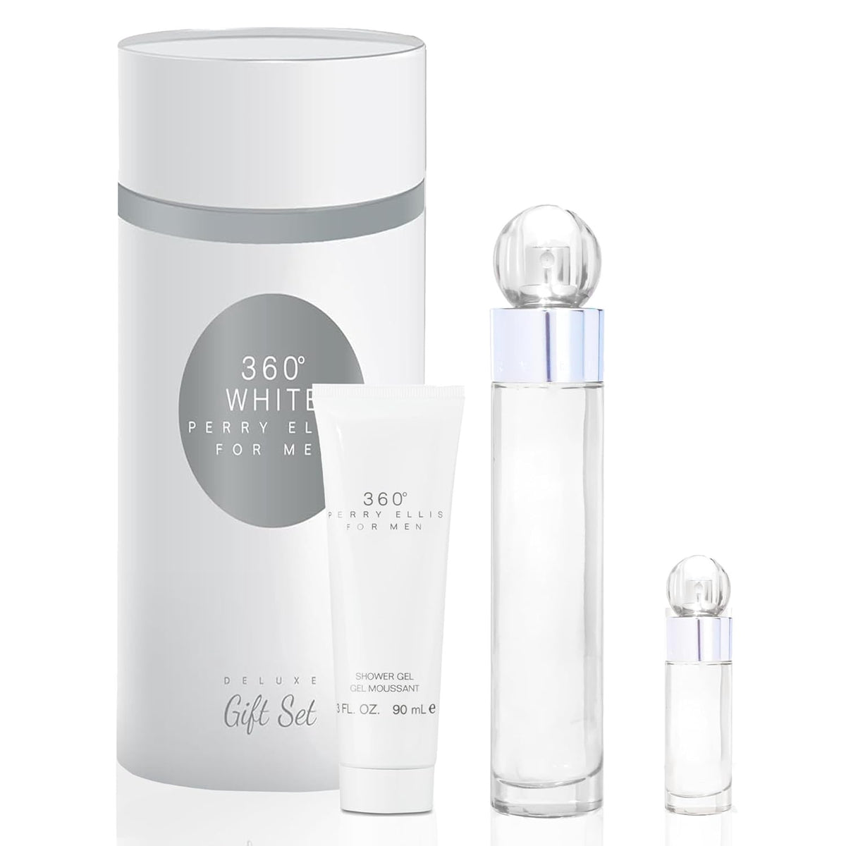 PERRY ELLIS Fragrance Men 360 White Gift Set 3PC