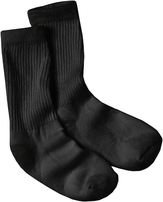 HANES Women Socks 10PACK Crew Black