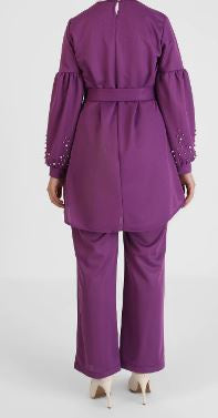 Pants Suit Purple / Blue Pearl