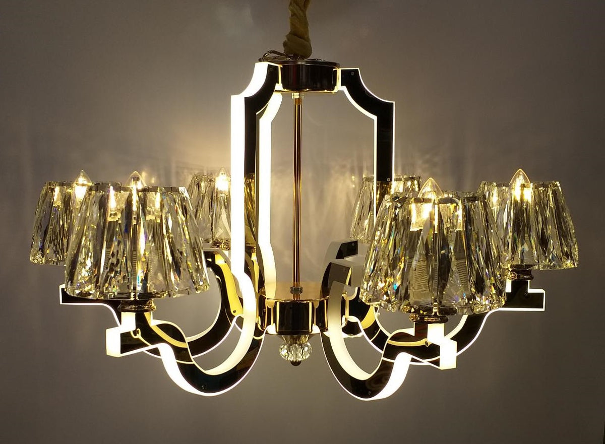 Chandelier LED 68008-6C with Remote Control