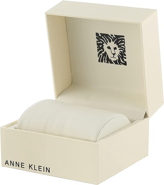 ANNE KLEIN Watch Women Crystal Accent Bangle Set Silver White
