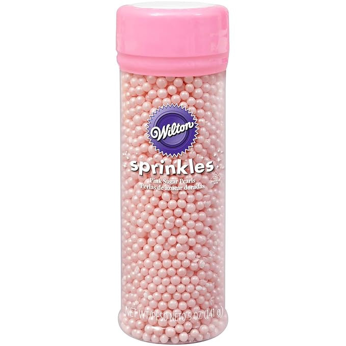 WILTON Baking Sprinkles Pearls Pink 5OZ 141G 710-1132