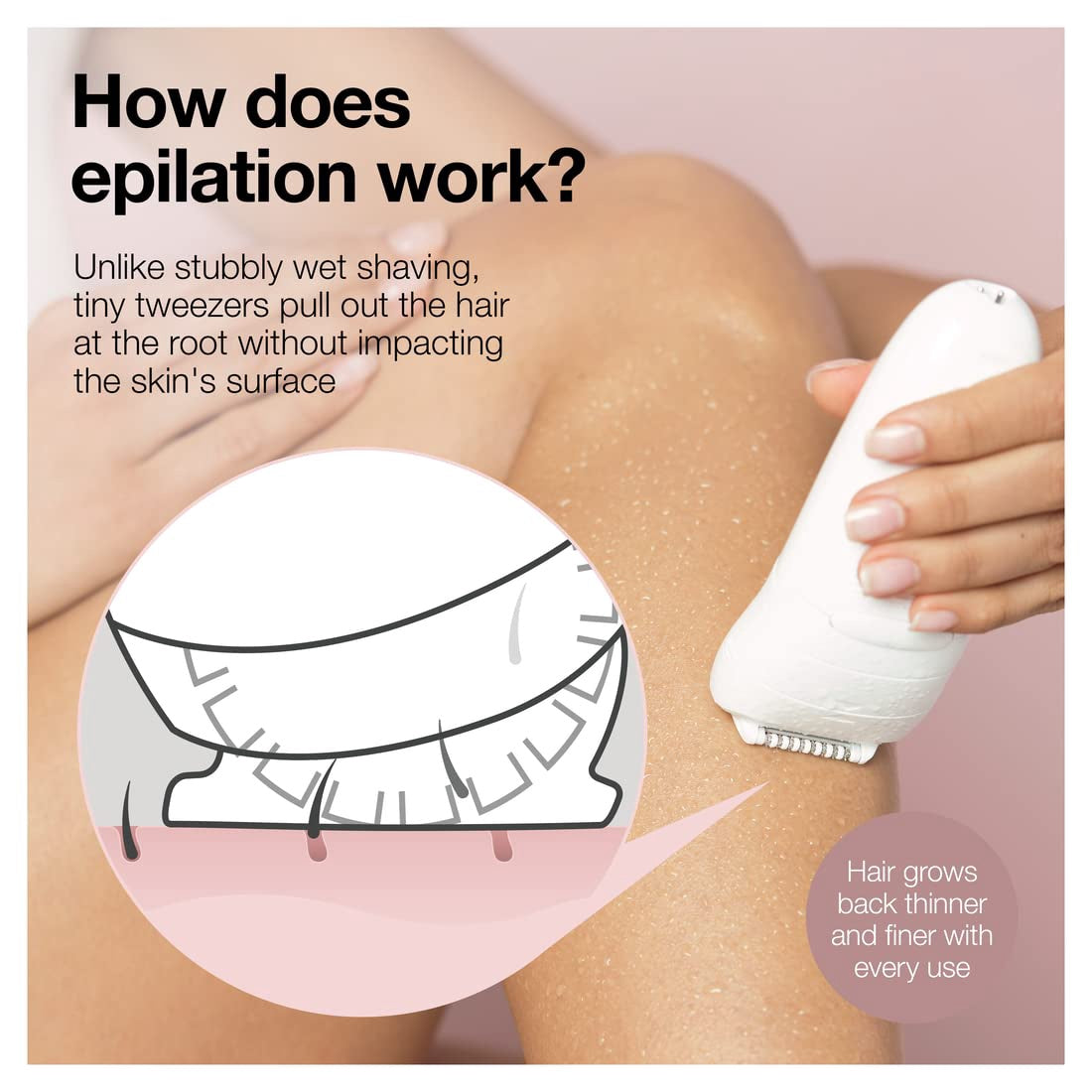 BRAUN Epilator Hair Removal Device SILK-ÉPIL 5 Ses 5-810