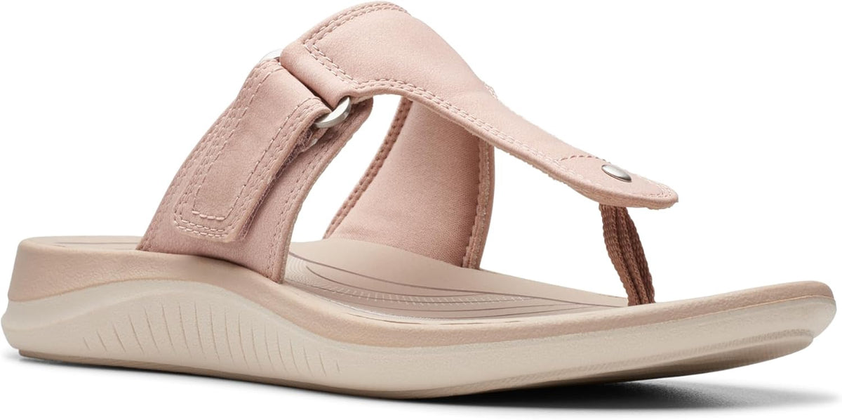 CLARKS Footwear Women Thong Sandal Glide Peach / Black