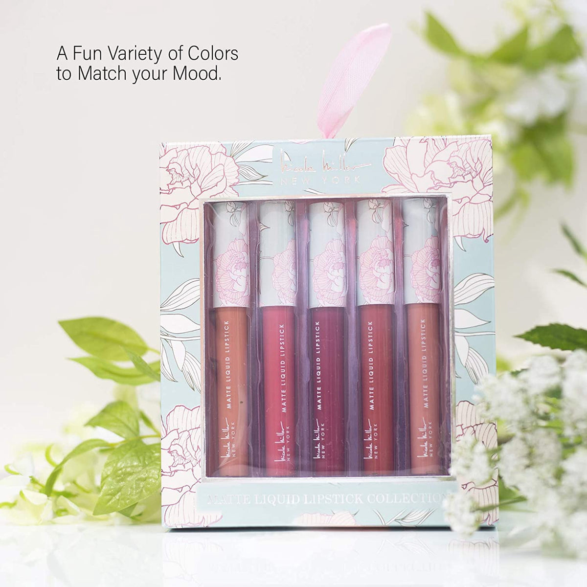 NICOLE MILLER Makeup Lipstick 5 Pack Matte Liquid Lipstick Collection