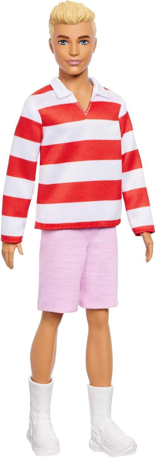BARBIE Toy Doll Fashionistas Ken Stripe Polo