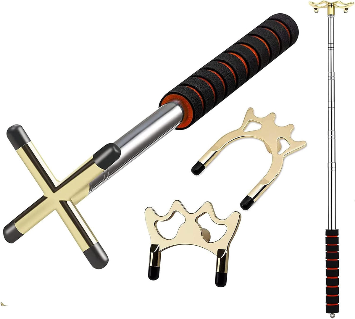 Pool Cue Stick Bridge Tripple Brass Head Retractable