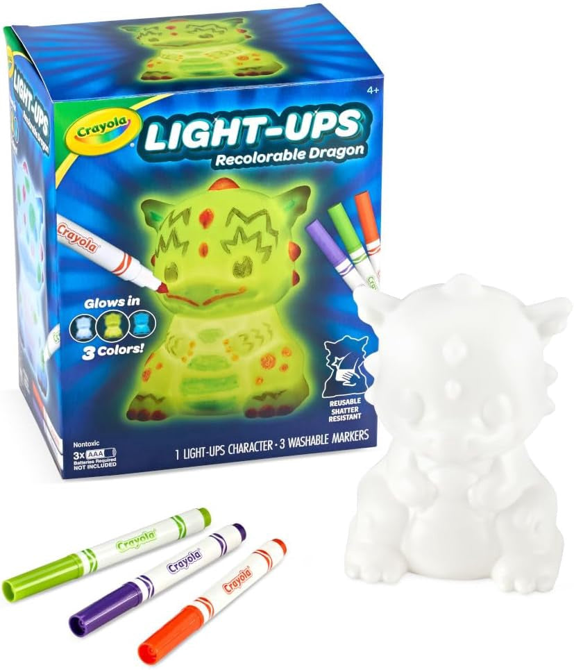 CRAYOLA Toy Light Ups Recolorable Dragon