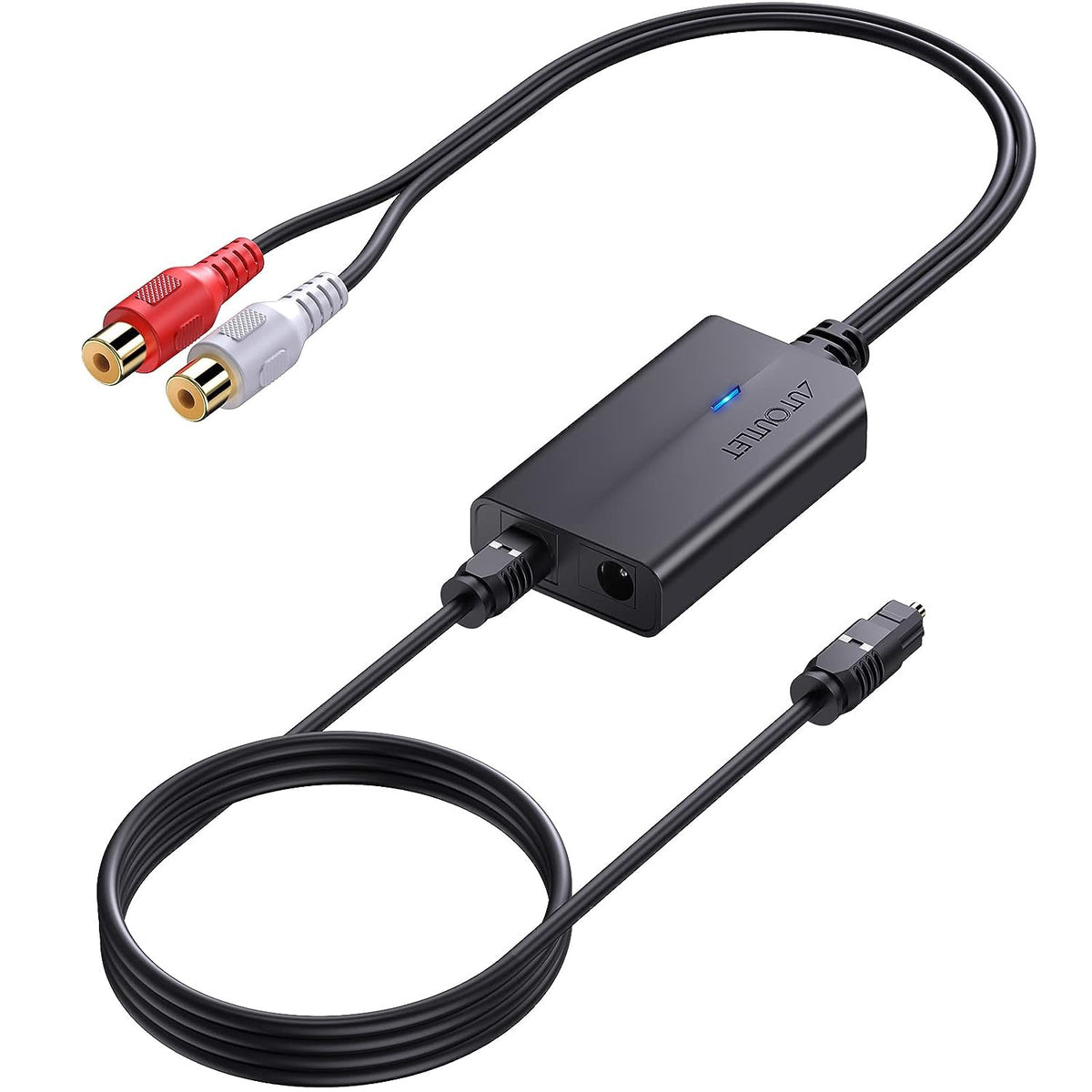 AUTOUTLET Audio Converter Optical to Rca EFU048 192K