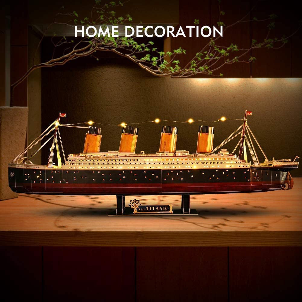 Puzzle 3D Titanic LED Light 266 Pcs 34.6 Inch