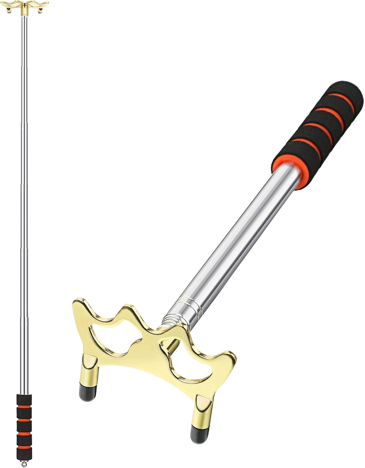 Pool Cue Stick Bridge Low Brass Head Retractable