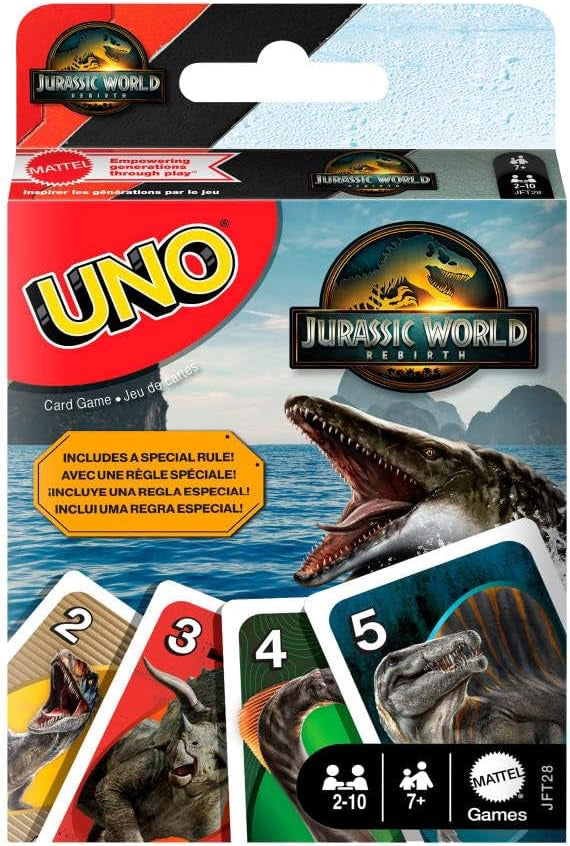 MATTEL Game Uno Jurassic World Rebirth