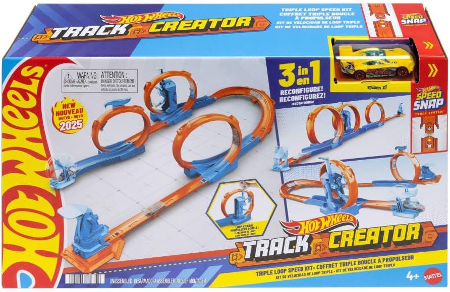 HOT WHEELS Toy Track Creator Triple Loop