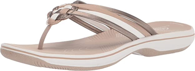 CLARKS Footwear Women Breeze Coral FLIP-FLOP Metallic