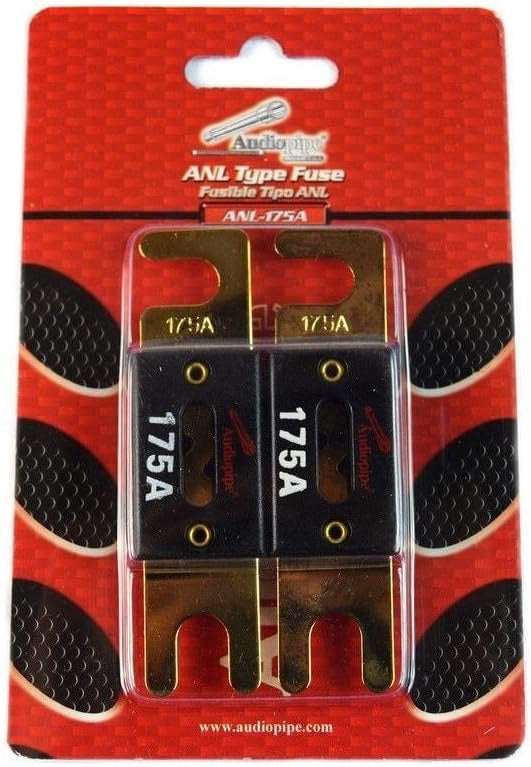 AUDIO PIPE Fuse Auto ANL-175A Gold Flat 175A 2PCS Pack