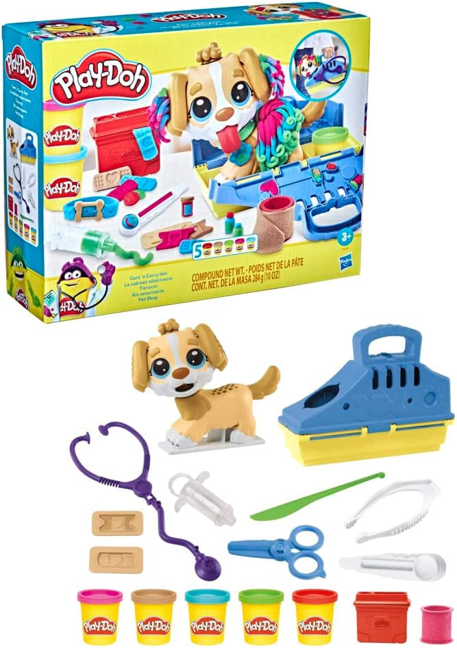 PLAY-DOH Toy Care N Carry Vet Playset