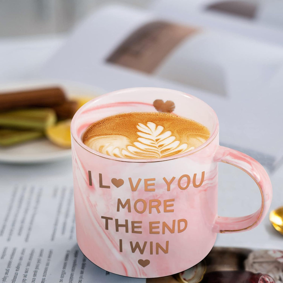 Valentine Coffee Mug Pink 12OZ IN Gift Box
