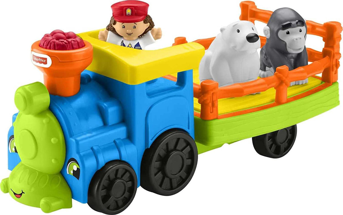 FISHER-PRICE Toy Fisher Price Little People Zoo Train W/FIGURES & Music