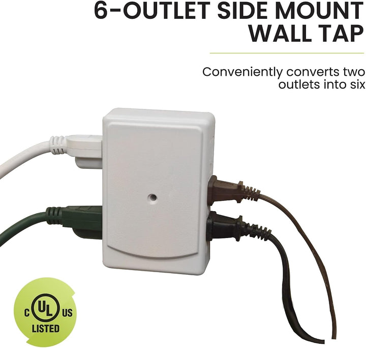 GO GREEN Adaptor 6 Outlet Gogreen GG-16000TSM Side Mount Wall Tap