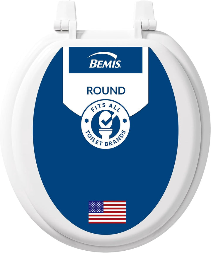 BEMIS Toilet Seat Round Wood White 400TTA