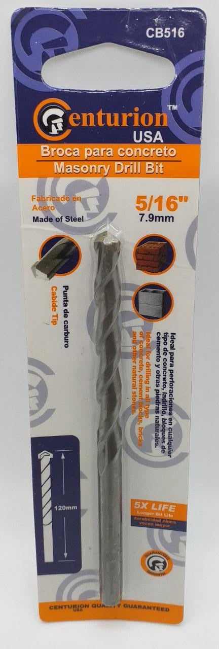 CENTURION Drill Bit Concrete 5/16" CB516