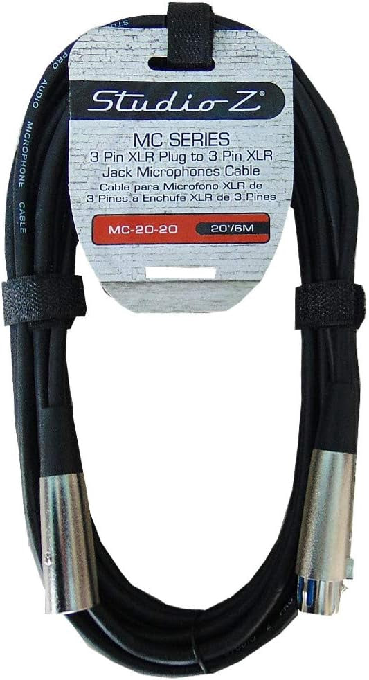 STUDIO Z Lead Xlr Male to Xlr Female 20' MC-20-20