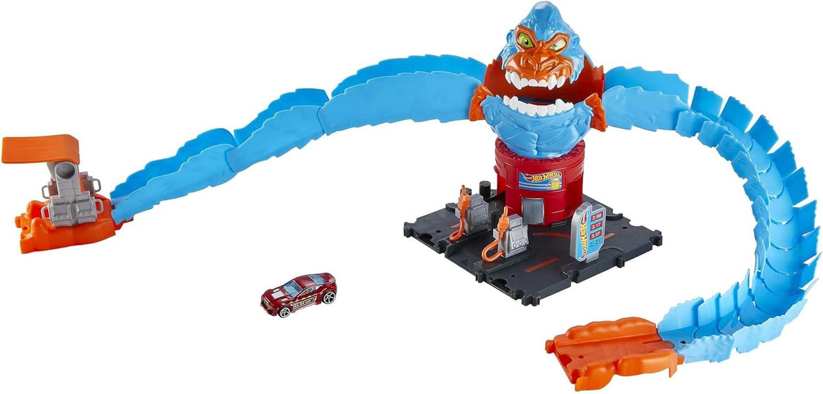 HOT WHEELS Toy City Car Track Set Gorilla Grapple