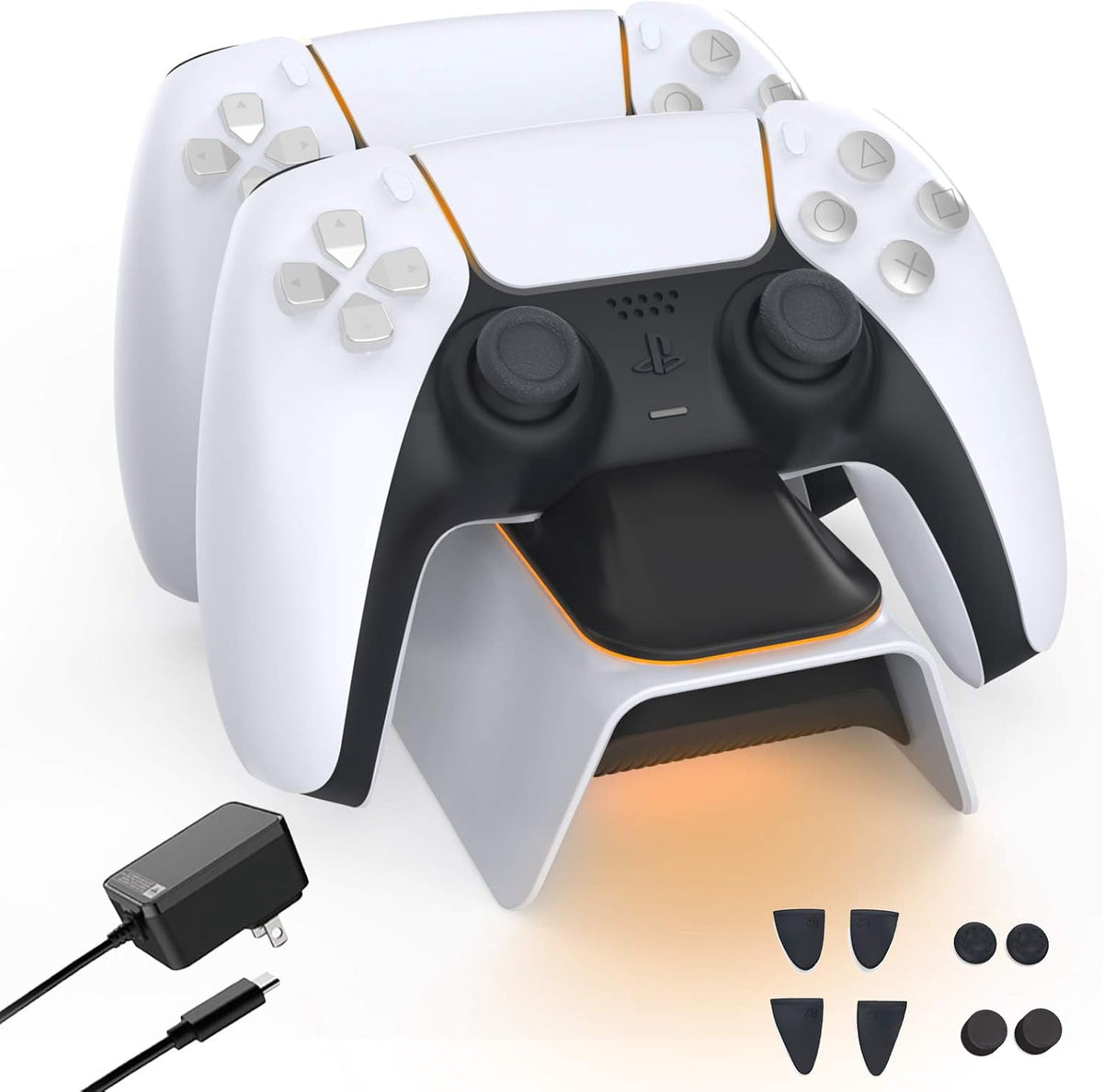 Game Console Controller Charging Dock P-5 PS5 Bejoy Dual Type C X002QZCWMR