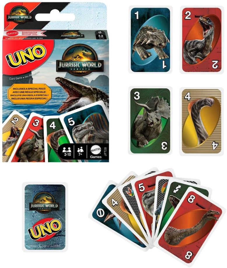 MATTEL Game Uno Jurassic World Rebirth