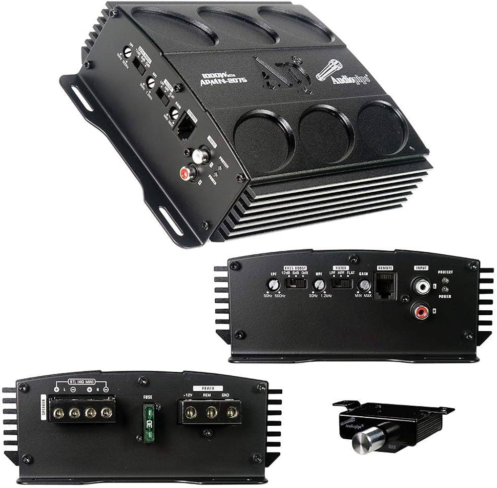 AUDIO PIPE Amplifier Car APMN-2075 1000W Mini 2CH