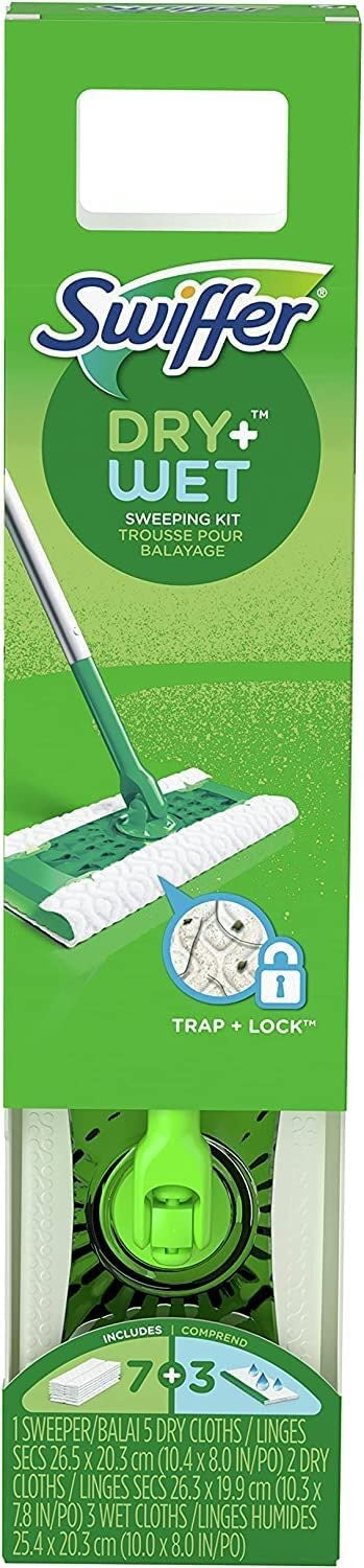 Swiffer Sweeper Dry + Wet Multi Sweeping Kit (11PCS)