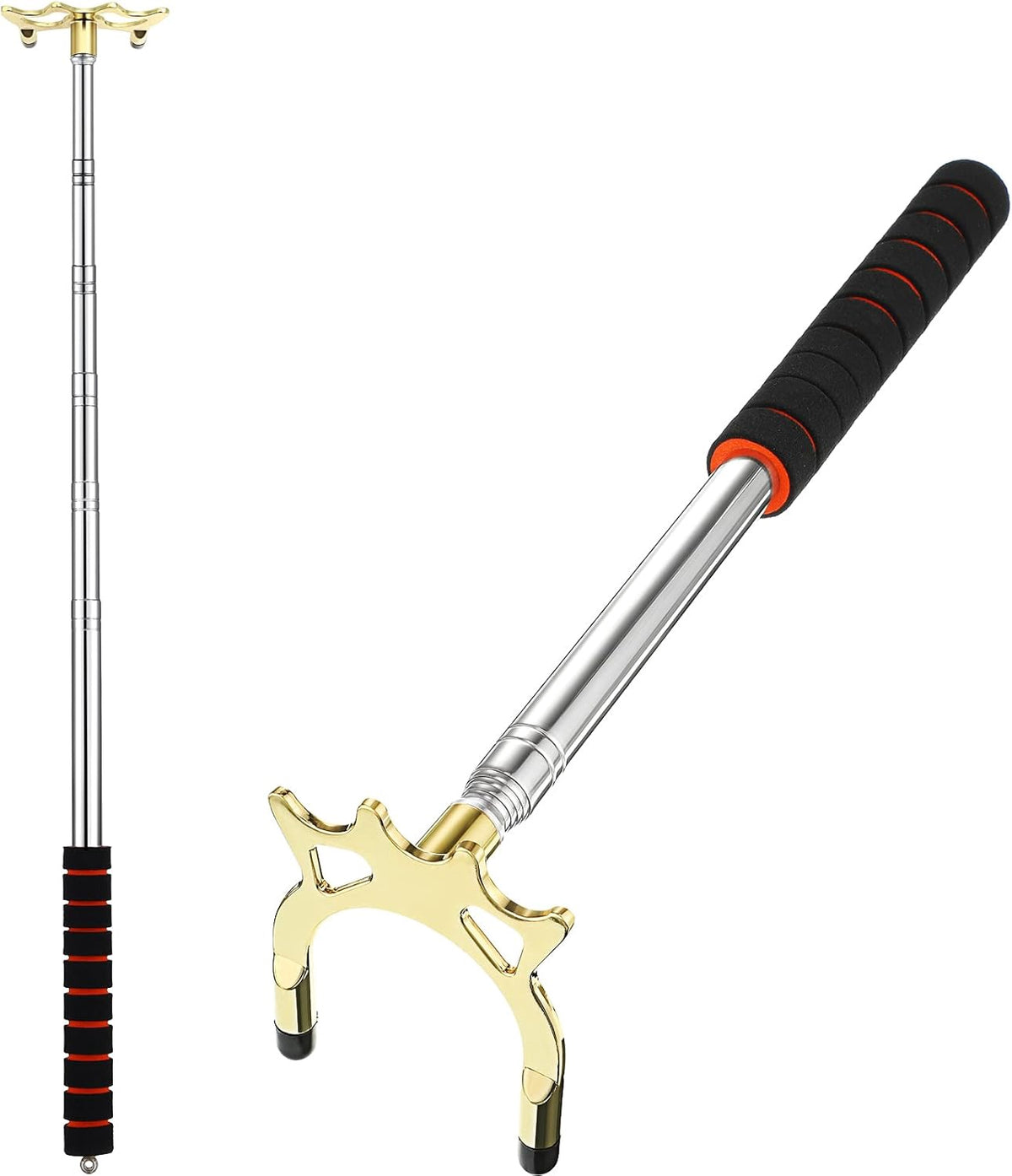 Pool Cue Stick Bridge High Brass Head Retractable