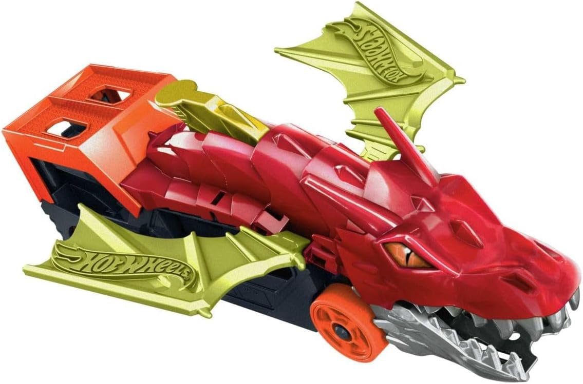 HOT WHEELS Toy City Dragon Launch Transporter Set