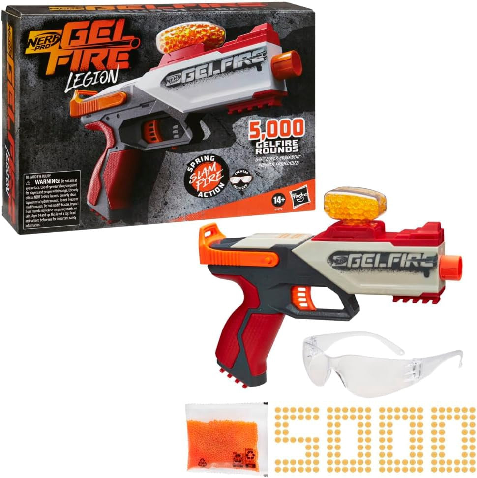 NERF Toy Blaster Pro Gelfire Legion Spring Action