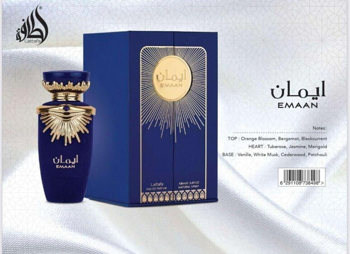 LATTAFA Fragrance Emaan Eau De Parfum 3.4OZ