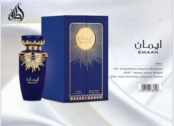 LATTAFA Fragrance Emaan Eau De Parfum 3.4OZ