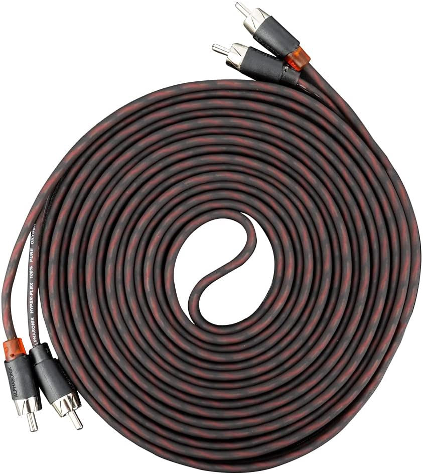ALPHASONIK Lead 2 Rca Male to 2 Rca Male 10' FLEX-R17