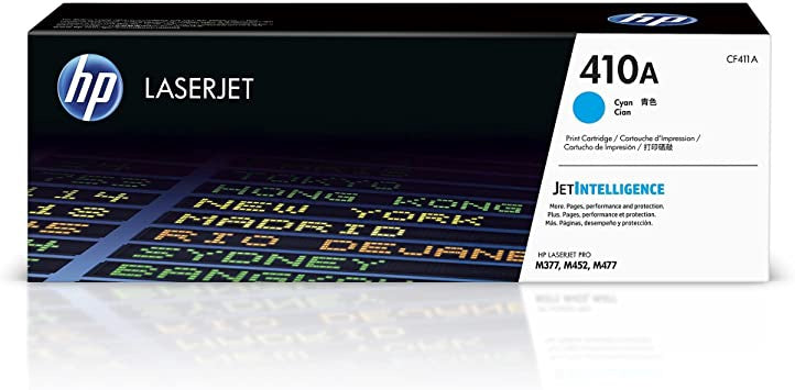 HP Computer Printer Toner 410A Cyan CF411A