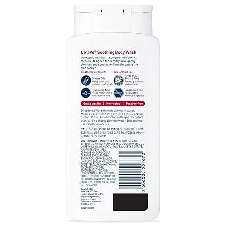 CERAVE Soothing Body Wash 10OZ 296ML