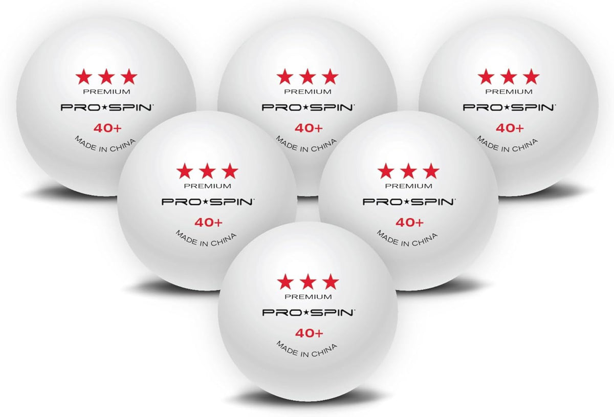 Table Tennis Balls Pro Spin 40PCS White