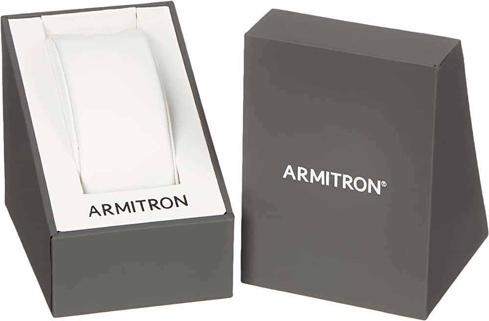 ARMITRON Watch Men's Two Tone Diamond Accent Black Face 5402BKTT