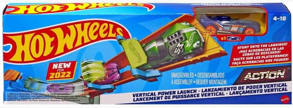 HOT WHEELS Toy Car Track Vertical Power Launch